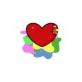 ValentineÃ¢â¬â¢s day, heart break, colorful blood icon. Element of color Valentine's Day. Premium quality graphic design icon. Signs